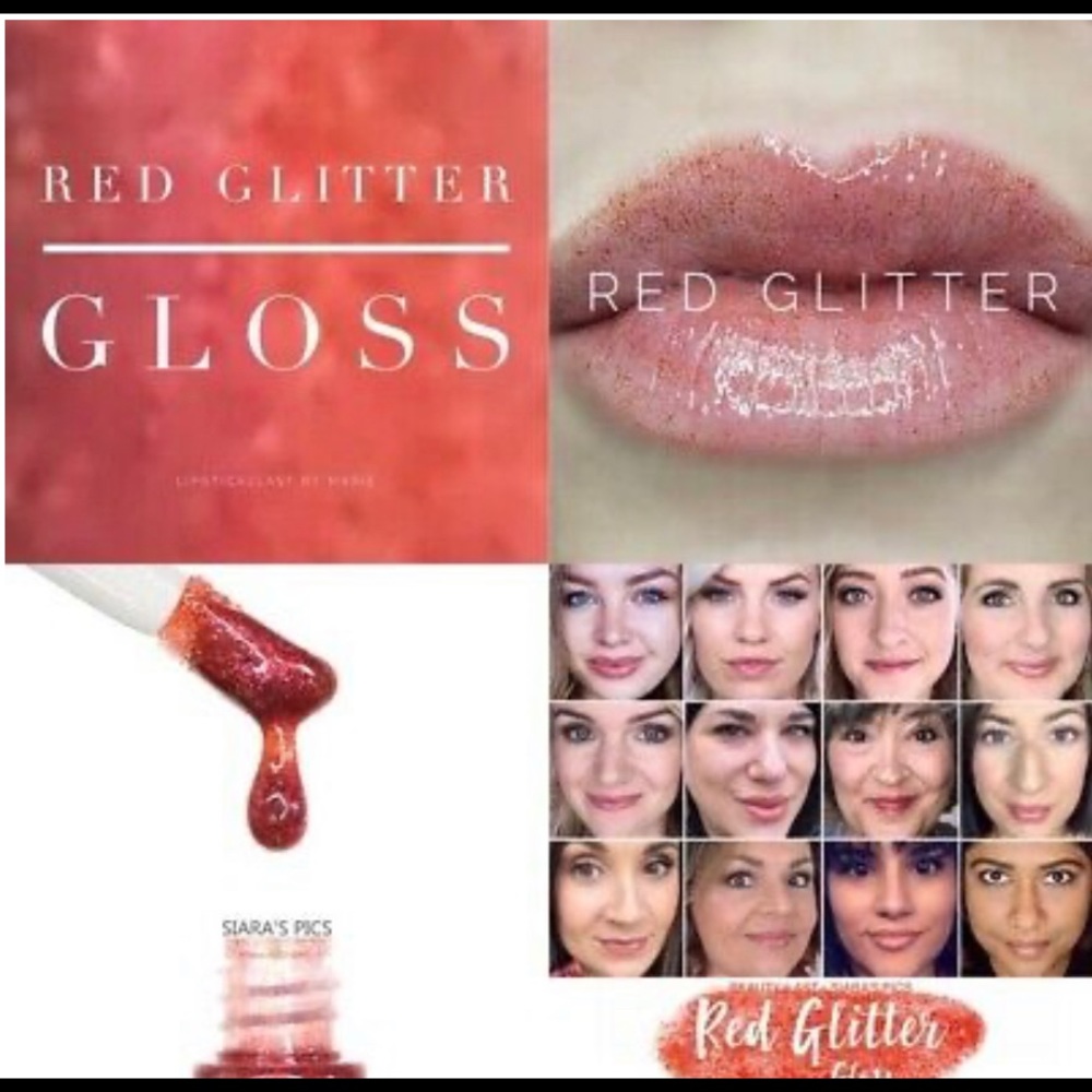 Red glitter gloss
